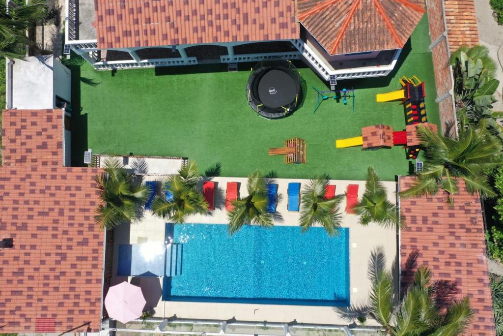 Bazén v ubytování casa munay nebo v jeho okolí