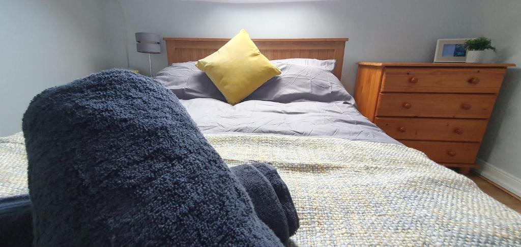 Postel nebo postele na pokoji v ubytování Spacious Penthouse in Central Plymouth 3 Large Bedrooms
