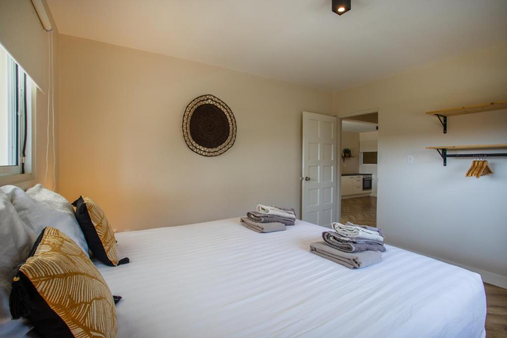 Postel nebo postele na pokoji v ubytování PUUR! Appartementen Curaçao