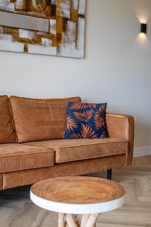 Posezení v ubytování PUUR! Appartementen Curaçao