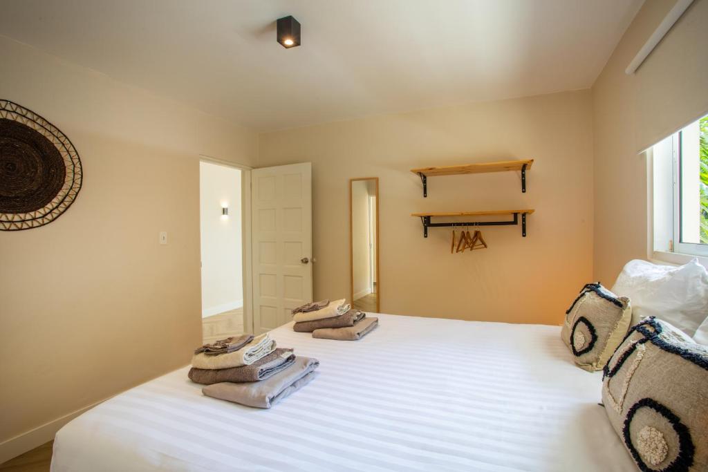 Postel nebo postele na pokoji v ubytování PUUR! Appartementen Curaçao