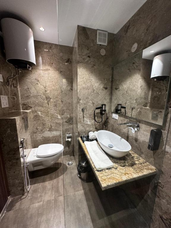 Koupelna v ubytování Belvedere Suites
