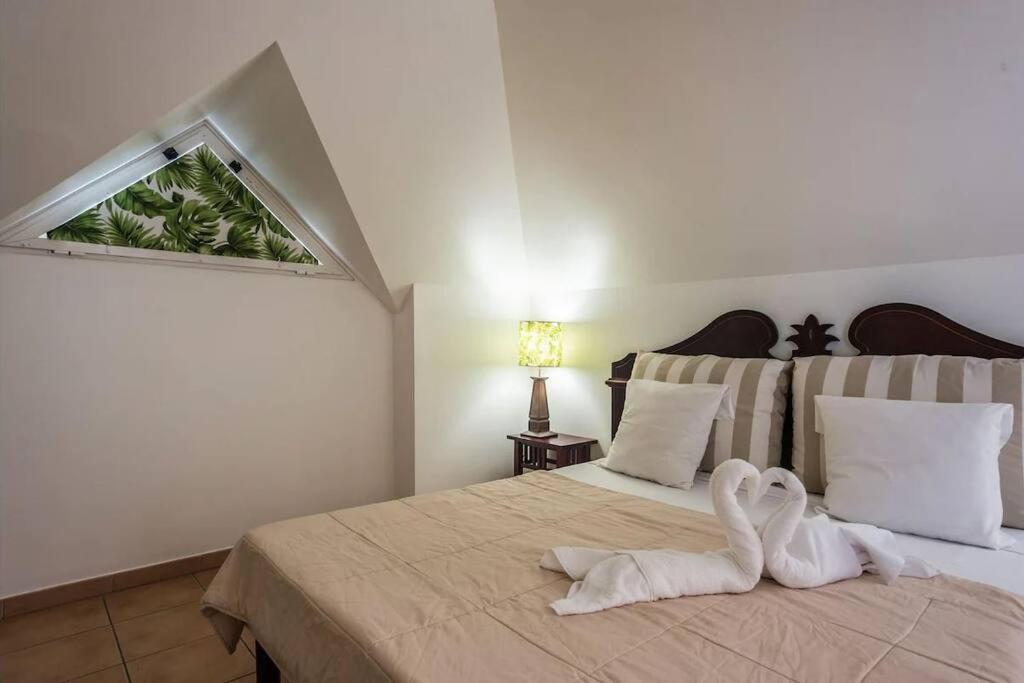 Postel nebo postele na pokoji v ubytování NEW ! Appartements avec piscine et plages accessibles à pieds