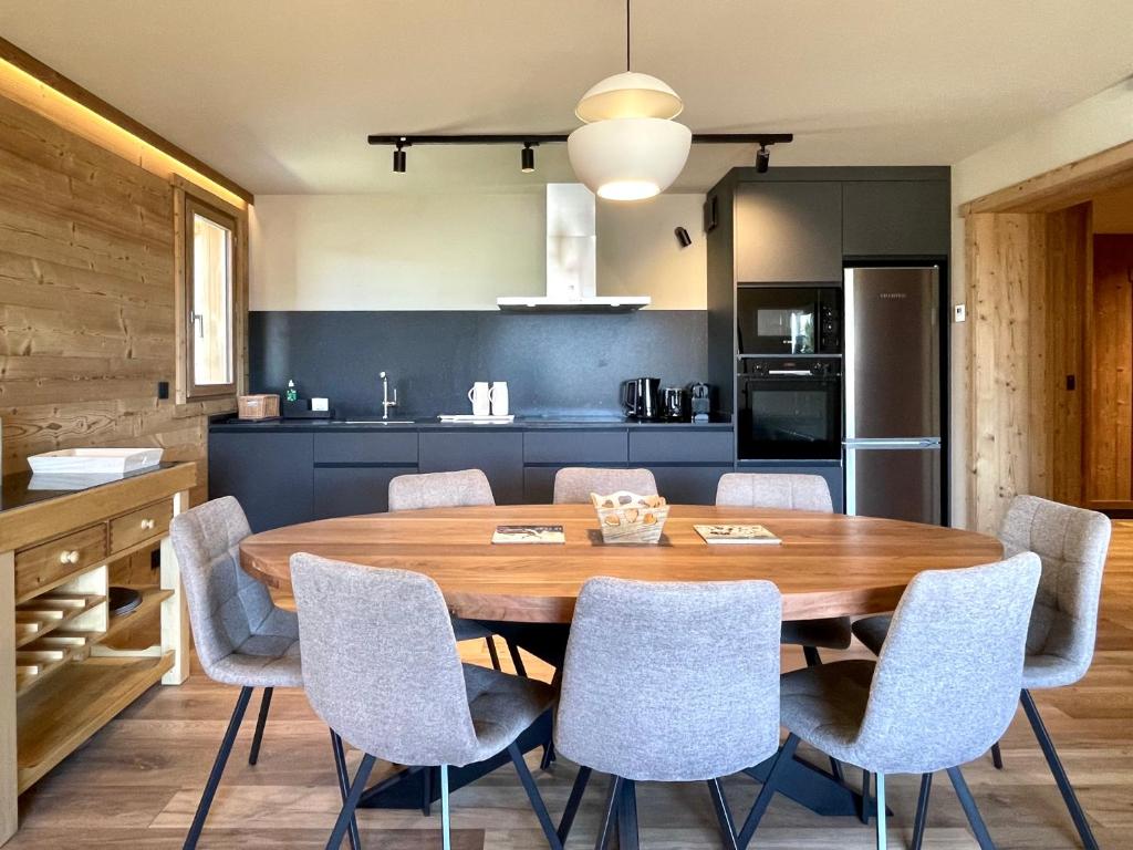 Kuchyň nebo kuchyňský kout v ubytování Chalet Snö 1750