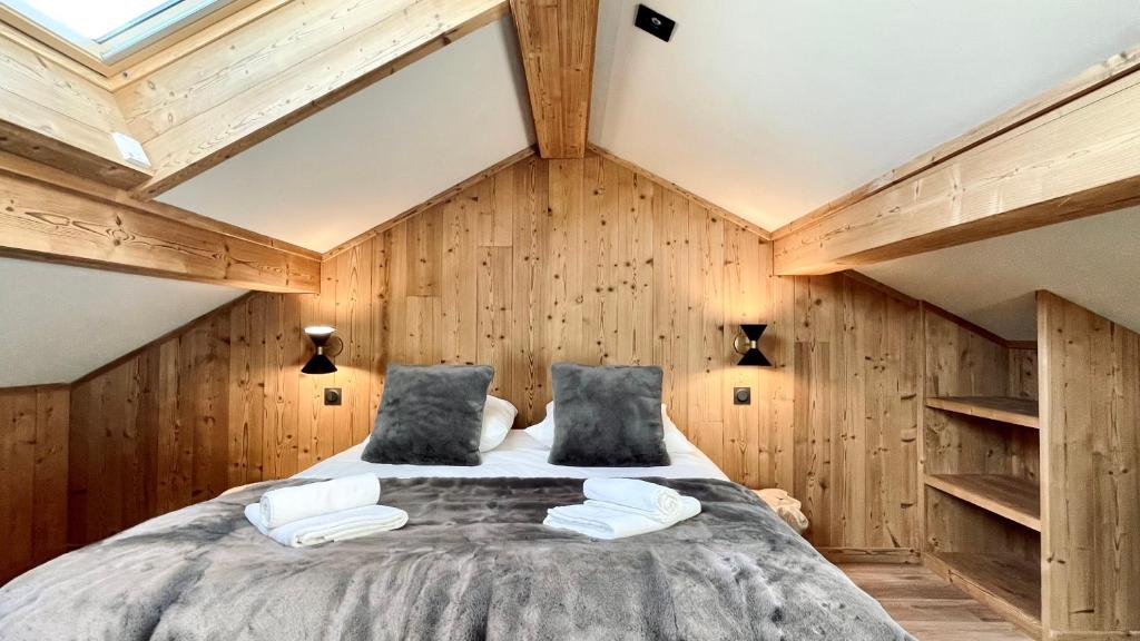 Postel nebo postele na pokoji v ubytování Chalet Snö 1750