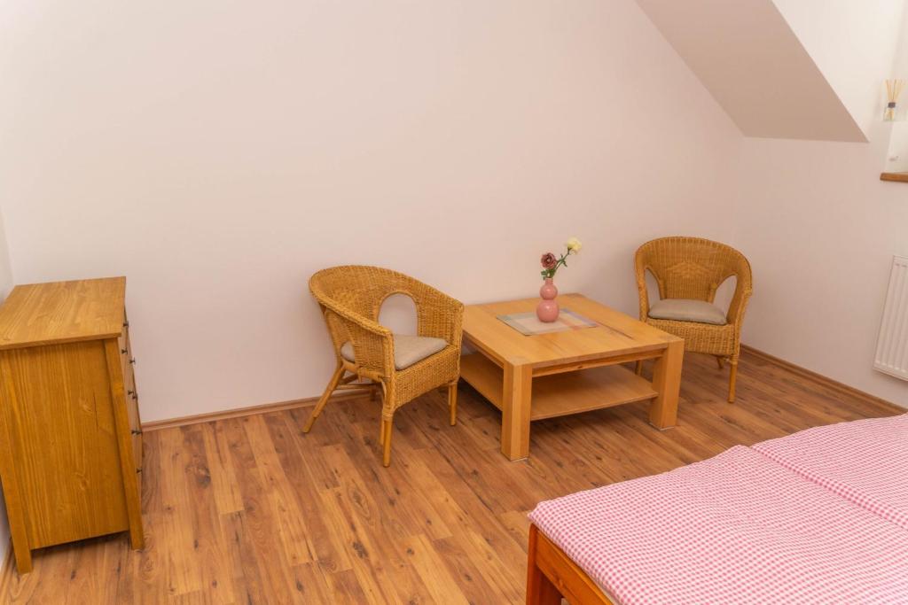 Posezení v ubytování Apartmán Tereza