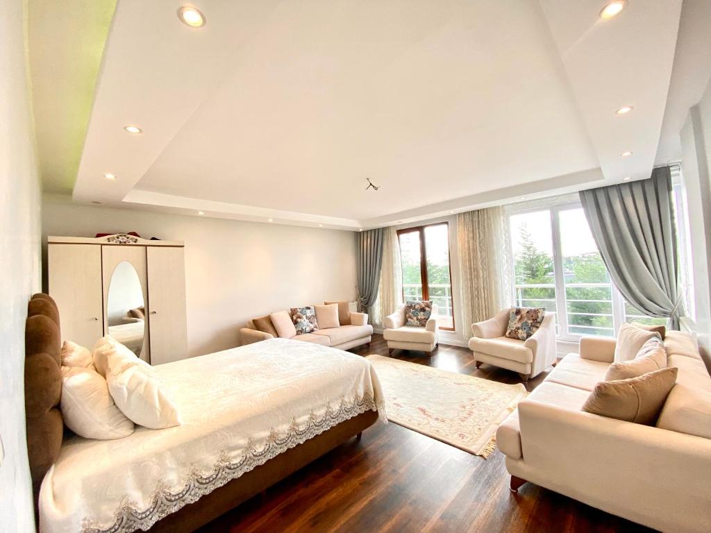 Posezení v ubytování Airport Villa hotel