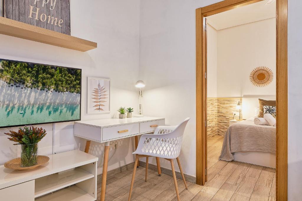 Posteľ alebo postele v izbe v ubytovaní Patio Andaluz - City Center