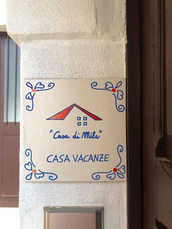 Certifikát, hodnocení, plakát nebo jiný dokument vystavený v ubytování Casa di Mila