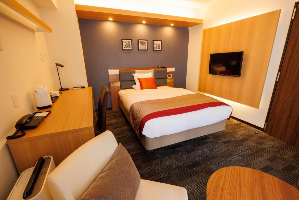 TV a/nebo společenská místnost v ubytování Floral Hotel East Shinsaibashi