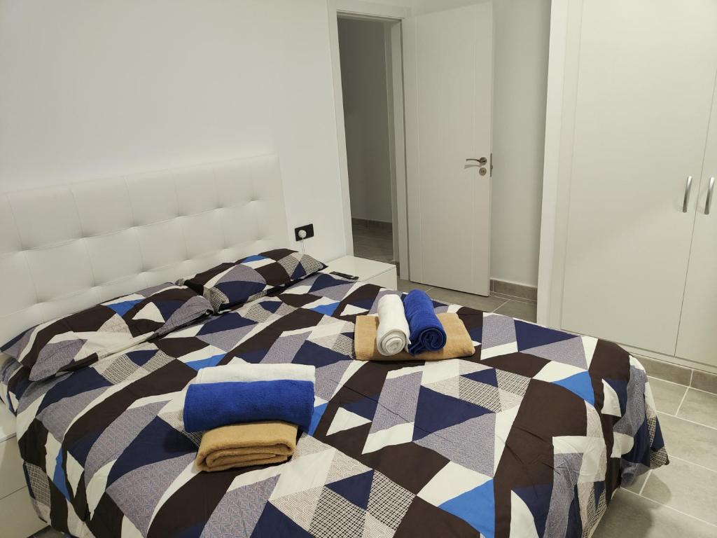 Postel nebo postele na pokoji v ubytování villa bonita