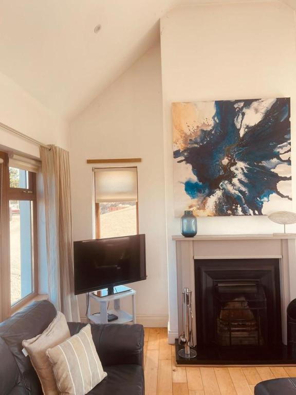 TV a/nebo společenská místnost v ubytování Wild Atlantic Lodge