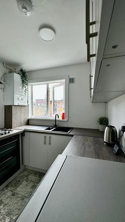 Kuchy&#x148;a alebo kuchynka v ubytovan&iacute; Cozy home in a peaceful area
