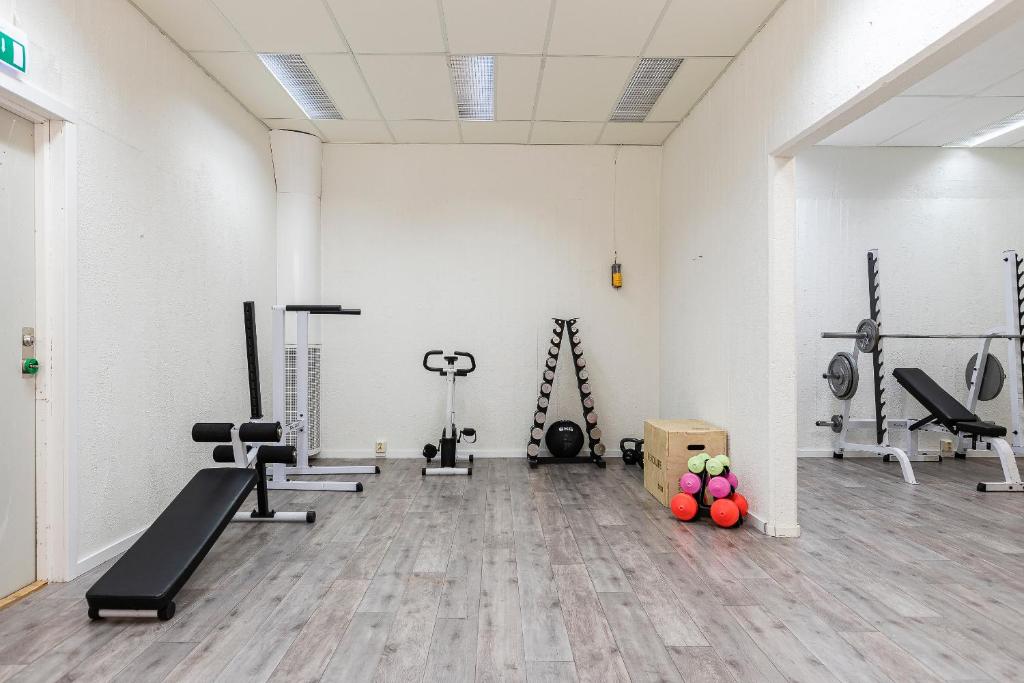 Fitness centrum a/nebo fitness zařízení v ubytování Hotell Kramm
