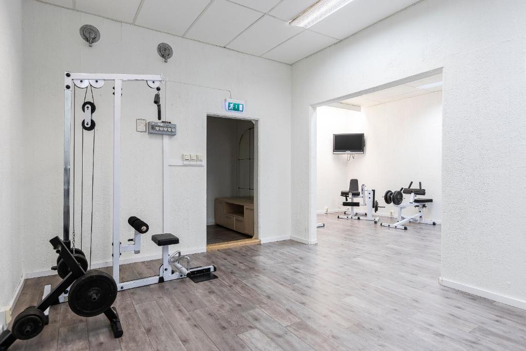 Fitness centrum a/nebo fitness zařízení v ubytování Hotell Kramm