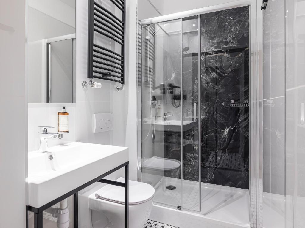 Koupelna v ubytování Boho Rooms Sopot