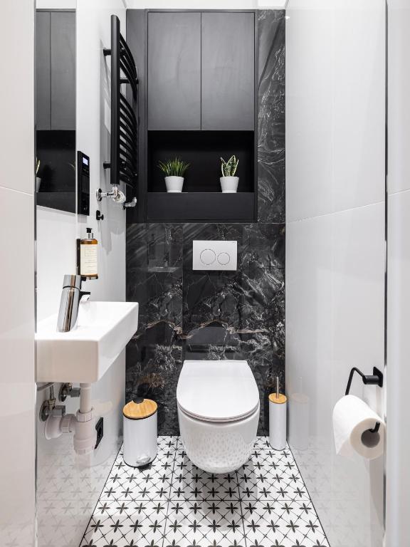Koupelna v ubytování Boho Rooms Sopot