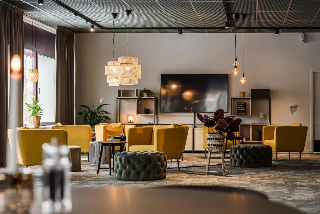 Posezení v ubytování Hotell Kramm