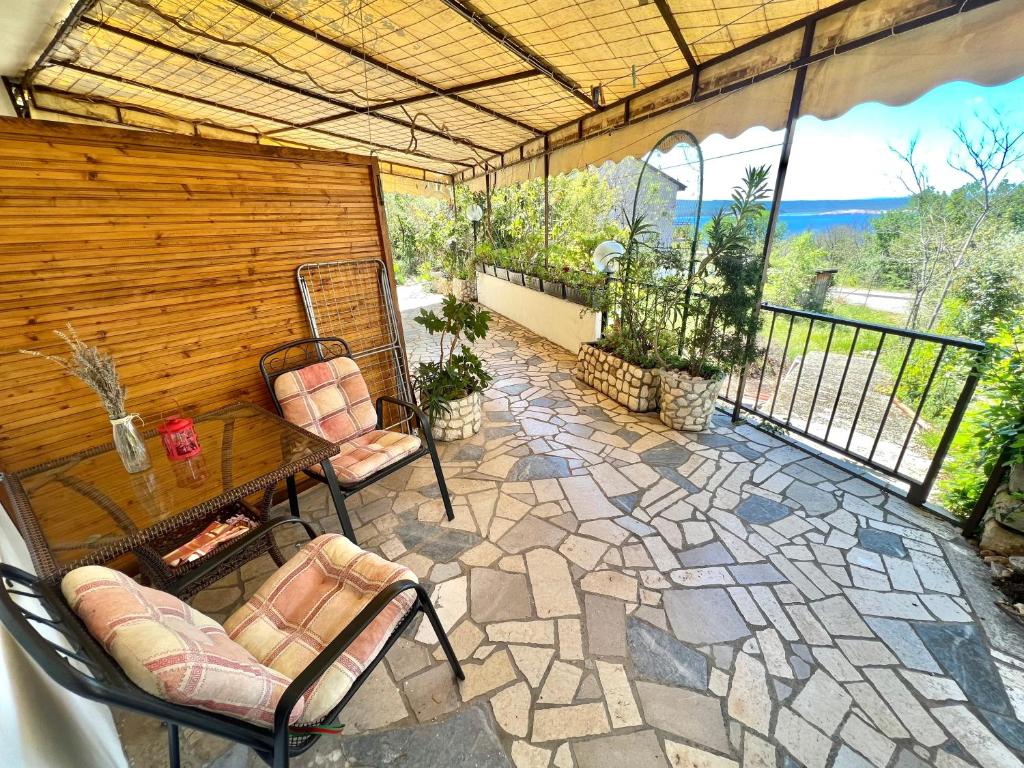 Balkón alebo terasa v ubytovaní Apartmani Zeleni Raj