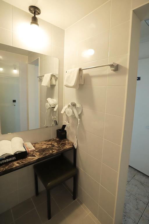Koupelna v ubytování Stay RomanticTrip_Hostel