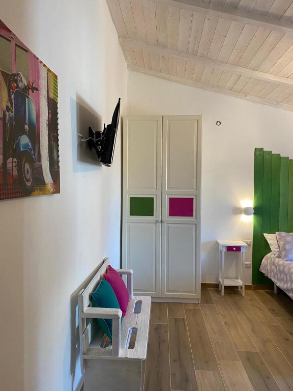 Postel nebo postele na pokoji v ubytování Racconti di pietra