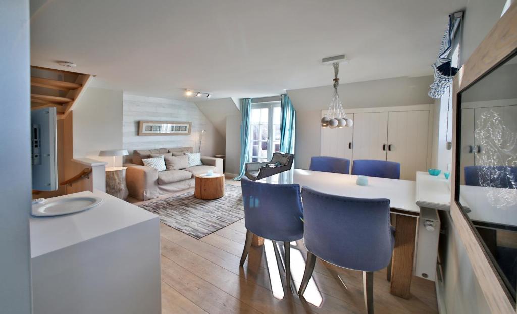 Posezení v ubytování Apartmenthaus Budersandstraße 53