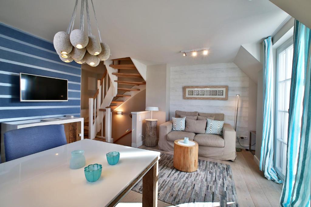 Posezení v ubytování Apartmenthaus Budersandstraße 53