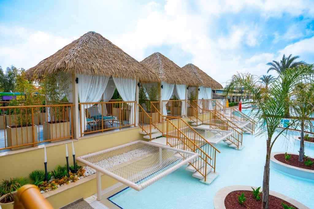a view of a resort with a pool at Liberty Hotels Lara in Lara
