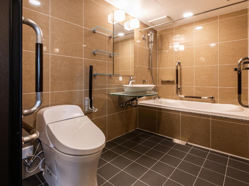 Koupelna v ubytování APA Hotel Kyoto Ekihigashi