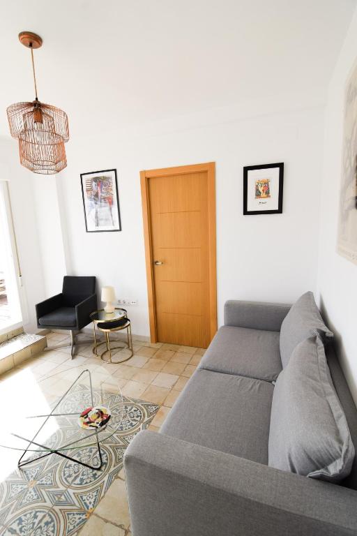 Posezení v ubytování Letmalaga Malasaña City Views Superior Apartment