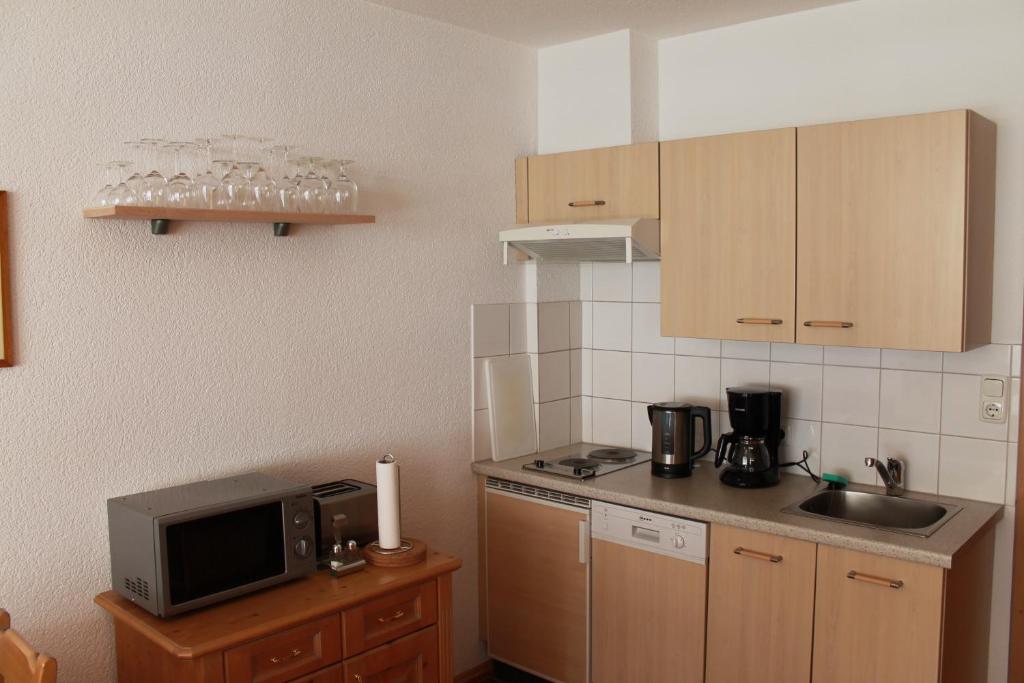 Kuchyňa alebo kuchynka v ubytovaní Appartement Hohe Mut