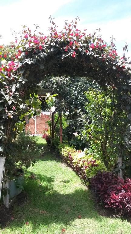 Zahrada ubytování Hostal el Parque Tababela