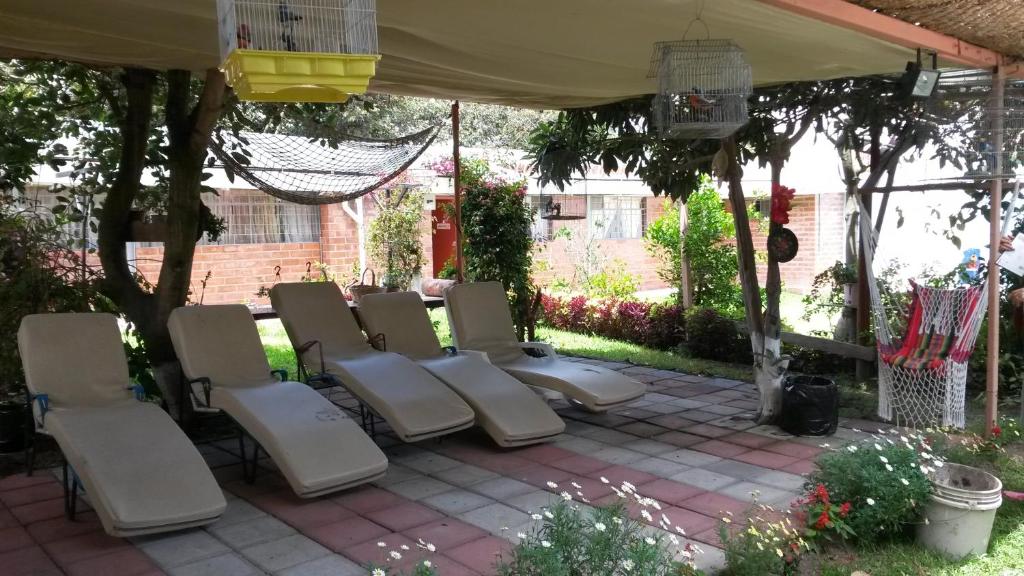 Zahrada ubytování Hostal el Parque Tababela