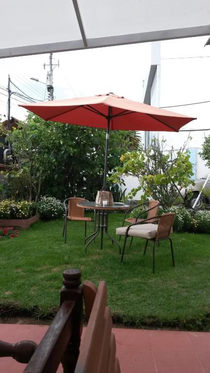 Zahrada ubytování Hostal el Parque Tababela