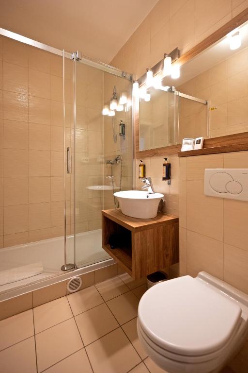 Kúpeľňa v ubytovaní Grand Hotel Trenčin