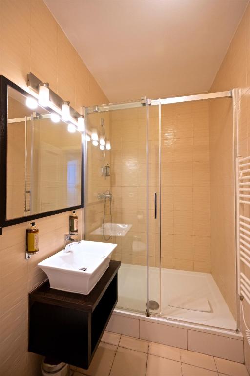 Kúpeľňa v ubytovaní Grand Hotel Trenčin