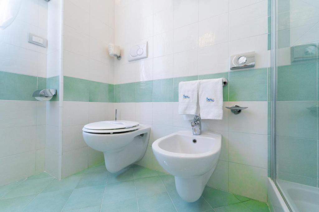 Koupelna v ubytování Hotel San Pietro