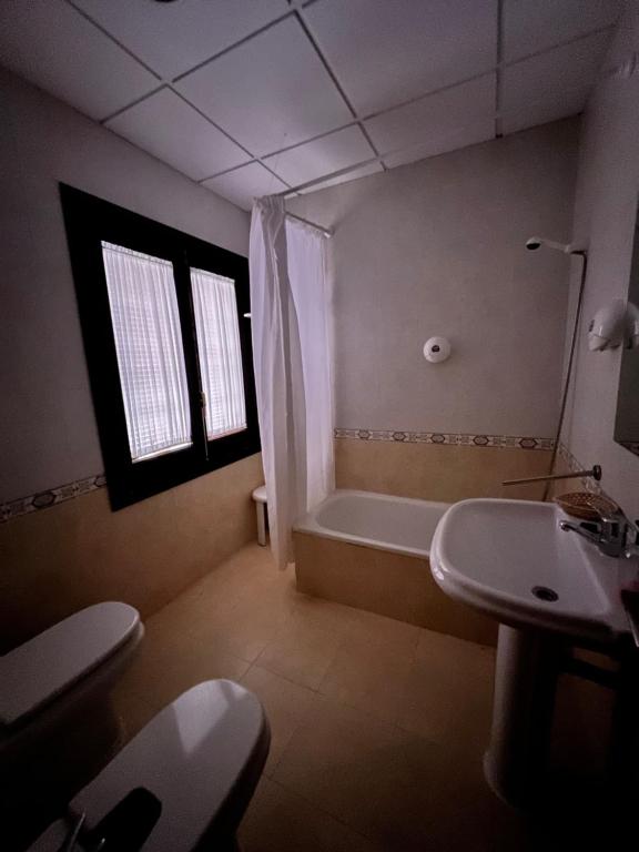 Koupelna v ubytování Hotel Las Tablas