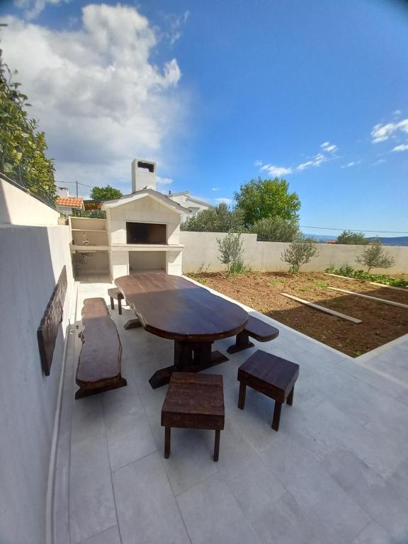Balkón alebo terasa v ubytovaní Luxury Villa La nonna Ana - heated pool, sea view, near Split
