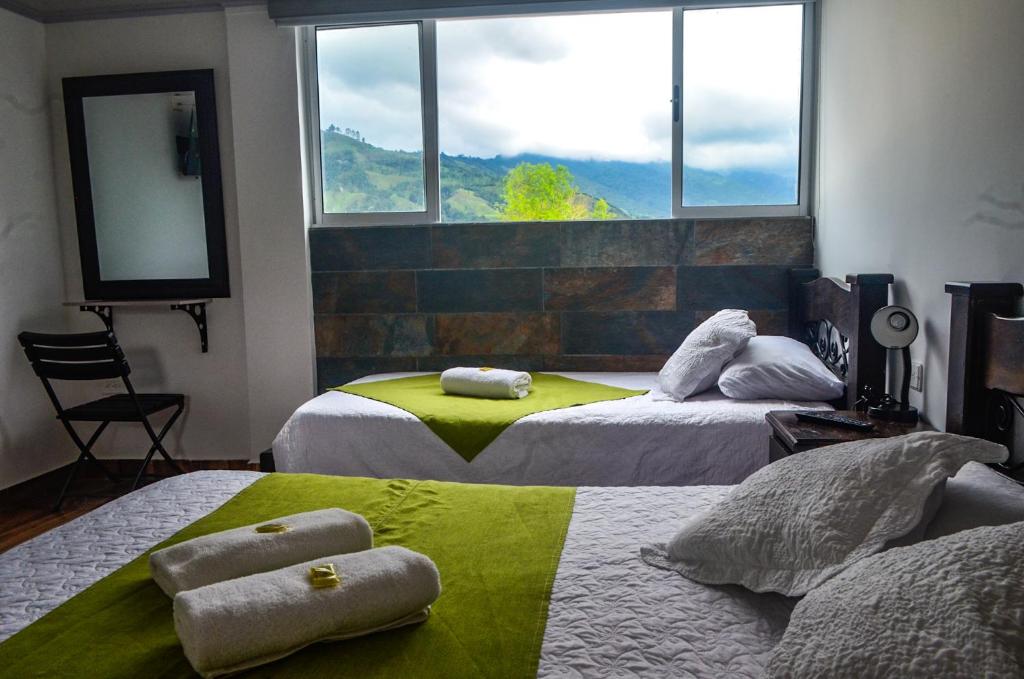 Postel nebo postele na pokoji v ubytování Hotel La Floresta Salento