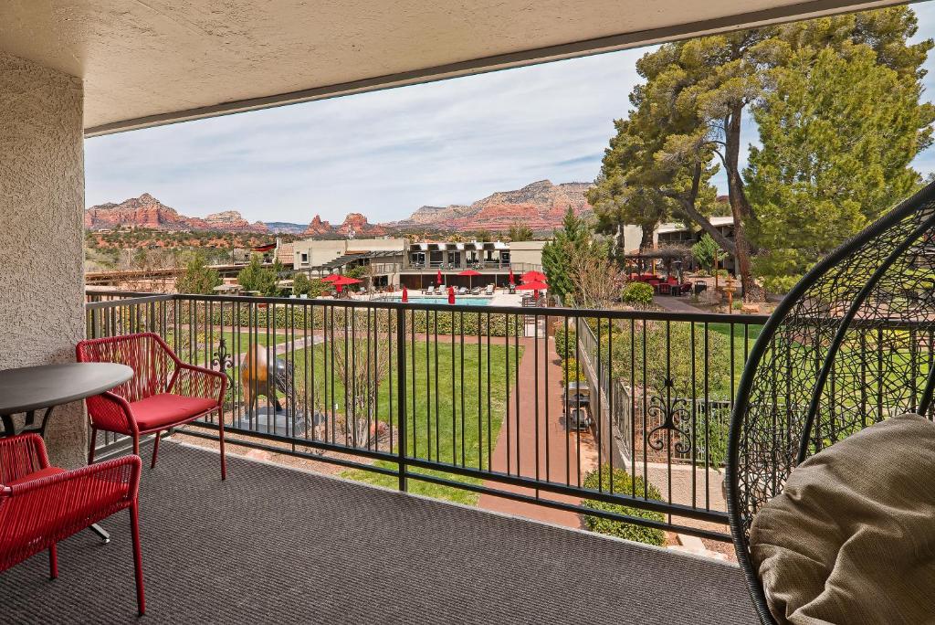 Balkón nebo terasa v ubytování Arabella Hotel Sedona