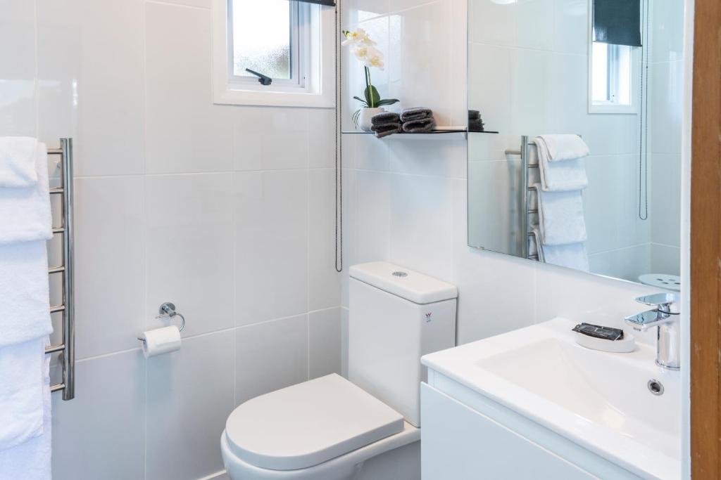 Koupelna v ubytování Dunrovin Motel