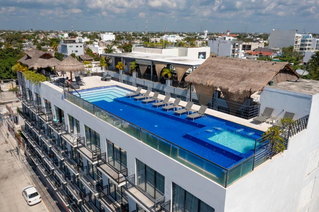 Bazén v ubytování Hotel 52 Playa del Carmen nebo v jeho okolí