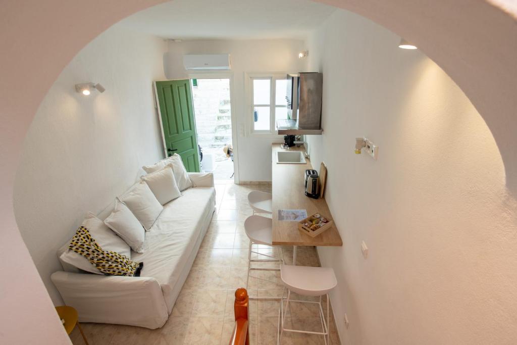 Posezení v ubytování MYKONOS HOUSE Eternity maisonette , Mykonos Town