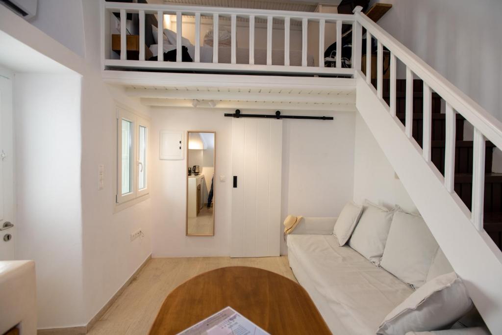Część wypoczynkowa w obiekcie MYKONOS HOUSE Aurora , Mykonos Town