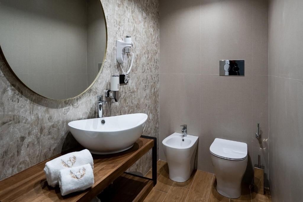 Koupelna v ubytování Sofi' Center Rooms