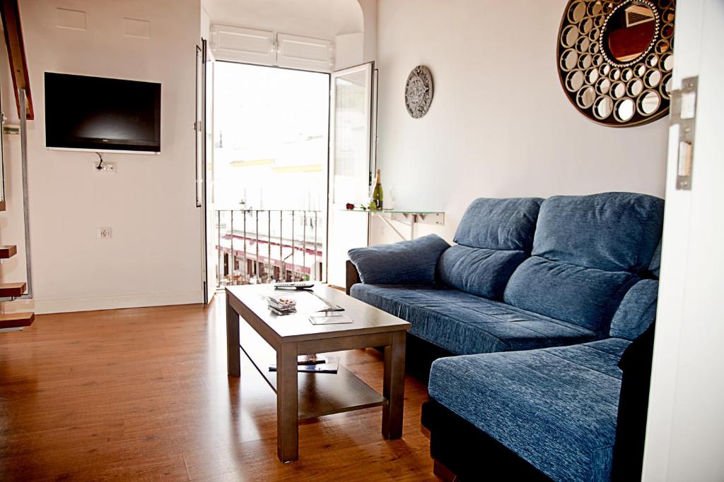 Posezení v ubytování Apartamentos La Casa de la Alameda