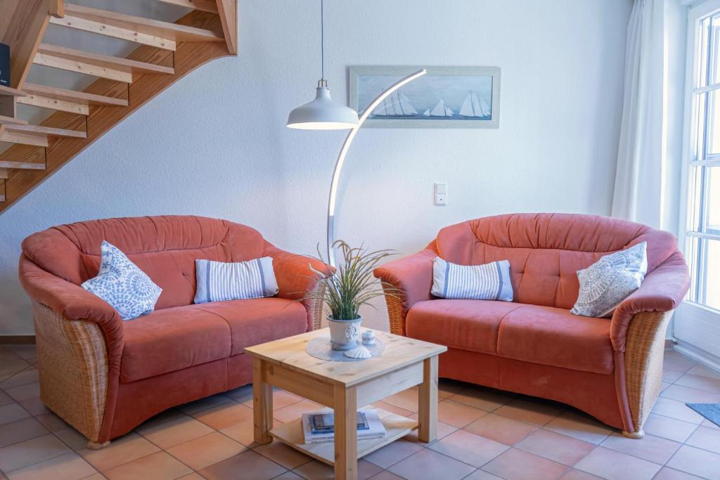 Χώρος καθιστικού στο Achtern Diek 8a - Wohnung 5