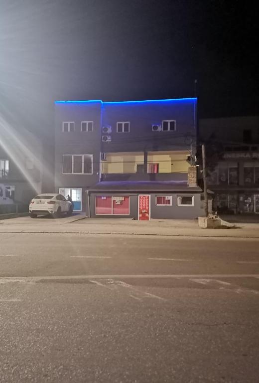 Budova, kde se aparthotel nachází