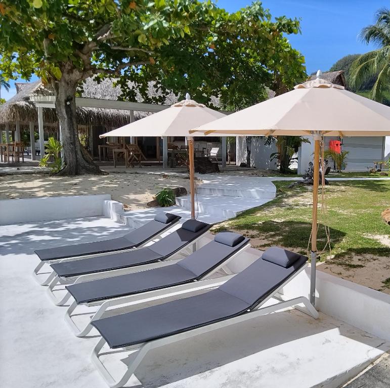 Zahrada ubytování Moorea Island Beach Hotel